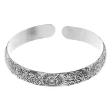 Load image into Gallery viewer, Handmade Miao Silver Old Bracelet Female Ethnic Style Retro Court Chinese Sculpture Ancient Silver Bracelet Personality Exotic Bracelet

