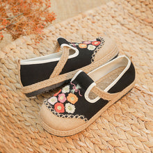 Load image into Gallery viewer, Lovely Embroidered Breathable Cloth Shoes Shallow Mouth One Pedal Lazy Knitting Shoes Flat Heel Daily Comfort Women&#39;s Shoes
