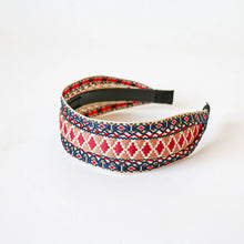 Load image into Gallery viewer, Vintage Ethnic Style Cotton and Linen Embroidery Floral Garland Pattern Fabric Lace Exquisite Headband Bohemian Headdress Head Buckle
