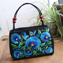 Load image into Gallery viewer, Ethnic Style Bag with Double-sided Embroidery and Canvas Small Bag for Women&#39;s Double-layer Handbag Casual Trend Retro
