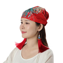 Load image into Gallery viewer, Ethnic Style Embroidered Headscarf Hat Elastic Hairband

