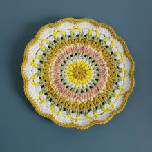 Load image into Gallery viewer, Non-slip Hand-woven Exquisite Large Coaster Sweet Wool Crocheted Vase Mat New Handmade Knitted Flower
