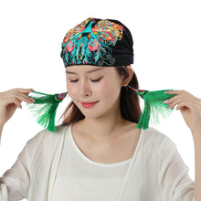 Load image into Gallery viewer, Ethnic Style Embroidered Headscarf Hat Elastic Hairband
