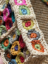 Load image into Gallery viewer, New Niche Design Shoulder Messenger Bag Colorful Raffia Hand-woven Mobile Phone Bag
