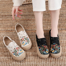 Load image into Gallery viewer, Spring Fresh Round Head Cloth Shoes Fashionable Shallow Mouth Women&#39;s Shoes
