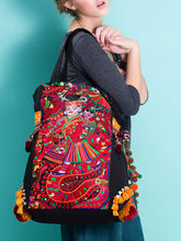 Load image into Gallery viewer, Original Ethnic Style Retro National Tide National Embroidery Shoulder Bag Bag Large Capacity Canvas Women's Bag
