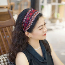 Load image into Gallery viewer, Variable Width Exquisite Embroidery Ethnic Style Headband, Wide Edge Headband Women&#39;s New Model
