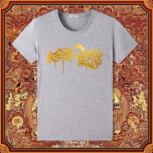 Load image into Gallery viewer, Six-character Mantra Tibetan Summer Men's and Women's Same Cotton Short-sleeved T-shirt Round Neck New Clothes Buddhist Cultural Shirt
