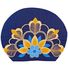 Load image into Gallery viewer, Ethnic Style Embroidered Headscarf Hat Single-layer Small Hat Thin Headgear Hat
