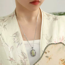Load image into Gallery viewer, 925 Silver Retro New Jade Egg Surface Sachet Pendant Can Be Opened Pendant Necklace Light Luxury Versatile Premium
