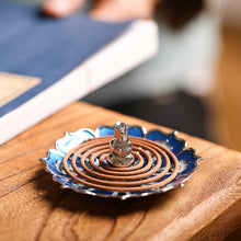 Load image into Gallery viewer, Three-layer Lotus Incense burner, Indoor Line Incense Plate Ornaments
