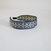 Load image into Gallery viewer, Vintage Ethnic Style Cotton and Linen Embroidery Floral Garland Pattern Fabric Lace Exquisite Headband Bohemian Headdress Head Buckle
