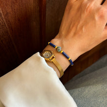 Load image into Gallery viewer, Original Tibetan Handmade Braided Rope Natural Lapis Lazuli Blue Nepalese Bracelet
