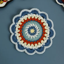 Load image into Gallery viewer, Non-slip Hand-woven Exquisite Large Coaster Sweet Wool Crocheted Vase Mat New Handmade Knitted Flower
