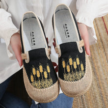 Load image into Gallery viewer, New Ethnic Style Lazy Fisherman Shoes Linen Comfortable Breathable Women's Shoes Retro Style Soft Sole Cloth Shoes
