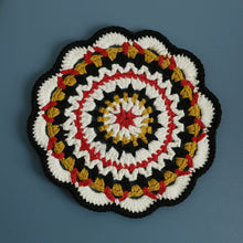Load image into Gallery viewer, Non-slip Hand-woven Exquisite Large Coaster Sweet Wool Crocheted Vase Mat New Handmade Knitted Flower
