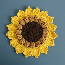 Load image into Gallery viewer, Non-slip Hand-woven Exquisite Large Coaster Sweet Wool Crocheted Vase Mat New Handmade Knitted Flower

