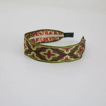 Load image into Gallery viewer, Vintage Ethnic Style Cotton and Linen Embroidery Floral Garland Pattern Fabric Lace Exquisite Headband Bohemian Headdress Head Buckle
