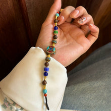 Load image into Gallery viewer, Original Tibetan Handmade Braided Rope Natural Lapis Lazuli Blue Nepalese Bracelet
