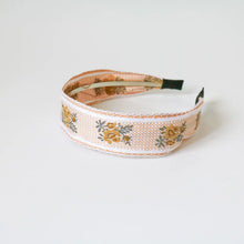Load image into Gallery viewer, Vintage Ethnic Style Cotton and Linen Embroidery Floral Garland Pattern Fabric Lace Exquisite Headband Bohemian Headdress Head Buckle
