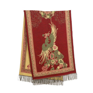 Retro Ethnic Grassland Tibet Blanket Shawl Thick Scarf