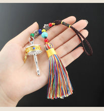 Load image into Gallery viewer, Tibetan Six-character Motto, Prayer Cylinder, Car Pendant, Wheel Turning, Charm, Car Interior Mirror, Men&#39;s and Women&#39;s Hanging Ornaments
