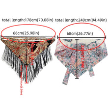 Load image into Gallery viewer, Chinese Style Ethnic Triangular Waistband Embroidered Printing Tassel Floral Triangular Belt Jeans Decor Clothing Accessories
