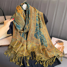Load image into Gallery viewer, Luxury Brand Autumn Cashmere Pashmina Shawl Lady Wrap Warm Winter Scarves Design Print Female Foulard Cotton Stoles Scarf 2023
