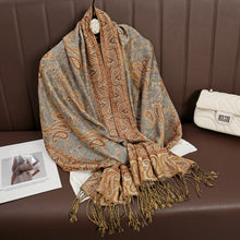 Load image into Gallery viewer, Luxury Brand Autumn Cashmere Pashmina Shawl Lady Wrap Warm Winter Scarves Design Print Female Foulard Cotton Stoles Scarf 2023
