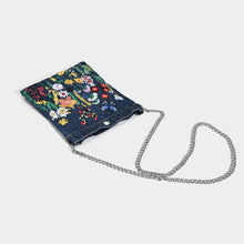 Load image into Gallery viewer, Embroidered Flowers Women Cowboy Shoulder Bag Fashion Chain Ladies Messenger Bags Denim Handbag Personality Trend Student Bag
