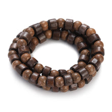 Load image into Gallery viewer, Multilayer Wood Beads Buddha Lotus OM Bracelet Tibetan Buddhist Mala Charm Rosary Bracelet Yoga Wooden For Women Men Jewelry
