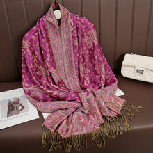 Load image into Gallery viewer, Luxury Brand Autumn Cashmere Pashmina Shawl Lady Wrap Warm Winter Scarves Design Print Female Foulard Cotton Stoles Scarf 2023
