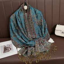 Load image into Gallery viewer, Luxury Brand Autumn Cashmere Pashmina Shawl Lady Wrap Warm Winter Scarves Design Print Female Foulard Cotton Stoles Scarf 2023
