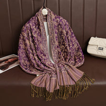 Load image into Gallery viewer, Luxury Brand Autumn Cashmere Pashmina Shawl Lady Wrap Warm Winter Scarves Design Print Female Foulard Cotton Stoles Scarf 2023
