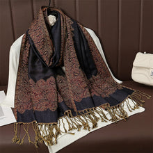 Load image into Gallery viewer, Luxury Brand Autumn Cashmere Pashmina Shawl Lady Wrap Warm Winter Scarves Design Print Female Foulard Cotton Stoles Scarf 2023
