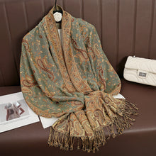 Load image into Gallery viewer, Luxury Brand Autumn Cashmere Pashmina Shawl Lady Wrap Warm Winter Scarves Design Print Female Foulard Cotton Stoles Scarf 2023
