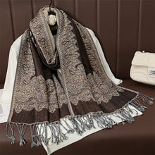 Load image into Gallery viewer, Luxury Brand Autumn Cashmere Pashmina Shawl Lady Wrap Warm Winter Scarves Design Print Female Foulard Cotton Stoles Scarf 2023
