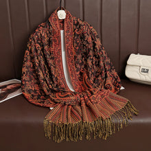 Load image into Gallery viewer, Luxury Brand Autumn Cashmere Pashmina Shawl Lady Wrap Warm Winter Scarves Design Print Female Foulard Cotton Stoles Scarf 2023
