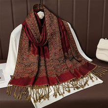 Load image into Gallery viewer, Luxury Brand Autumn Cashmere Pashmina Shawl Lady Wrap Warm Winter Scarves Design Print Female Foulard Cotton Stoles Scarf 2023
