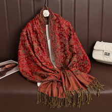 Load image into Gallery viewer, Luxury Brand Autumn Cashmere Pashmina Shawl Lady Wrap Warm Winter Scarves Design Print Female Foulard Cotton Stoles Scarf 2023
