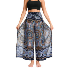 Load image into Gallery viewer, Women's Boho Palazzo Pants Wide Leg Yoga Wrap Tie Up Waistband Beach Cover Up Trousers Rayon Soft Breathable Loose Pants

