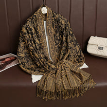 Load image into Gallery viewer, Luxury Brand Autumn Cashmere Pashmina Shawl Lady Wrap Warm Winter Scarves Design Print Female Foulard Cotton Stoles Scarf 2023
