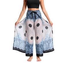 Load image into Gallery viewer, Women's Boho Palazzo Pants Wide Leg Yoga Wrap Tie Up Waistband Beach Cover Up Trousers Rayon Soft Breathable Loose Pants
