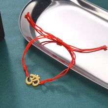 Load image into Gallery viewer, Dawapara Om Ohm Aum Charm Spiritual Pendant Stainless Steel Bracelet Yoga Jewelry Meditation Buddhist Spiritual Amulet
