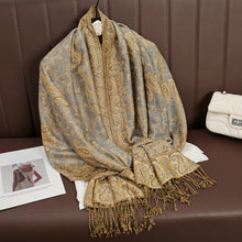 Load image into Gallery viewer, Luxury Brand Autumn Cashmere Pashmina Shawl Lady Wrap Warm Winter Scarves Design Print Female Foulard Cotton Stoles Scarf 2023
