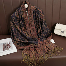 Load image into Gallery viewer, Luxury Brand Autumn Cashmere Pashmina Shawl Lady Wrap Warm Winter Scarves Design Print Female Foulard Cotton Stoles Scarf 2023
