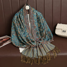 Load image into Gallery viewer, Luxury Brand Autumn Cashmere Pashmina Shawl Lady Wrap Warm Winter Scarves Design Print Female Foulard Cotton Stoles Scarf 2023
