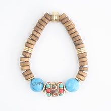 Load image into Gallery viewer, Retro Turquoise Ethnic Nepalese Handmade Bracelets, Personalized Women&#39;s Artistic Gifts
