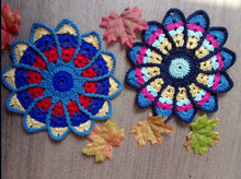 Load image into Gallery viewer, Handmade Crochet, Placemat, Plate Mat, Teacup Mat, Retro Coaster

