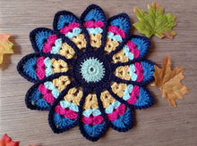 Load image into Gallery viewer, Handmade Crochet, Placemat, Plate Mat, Teacup Mat, Retro Coaster
